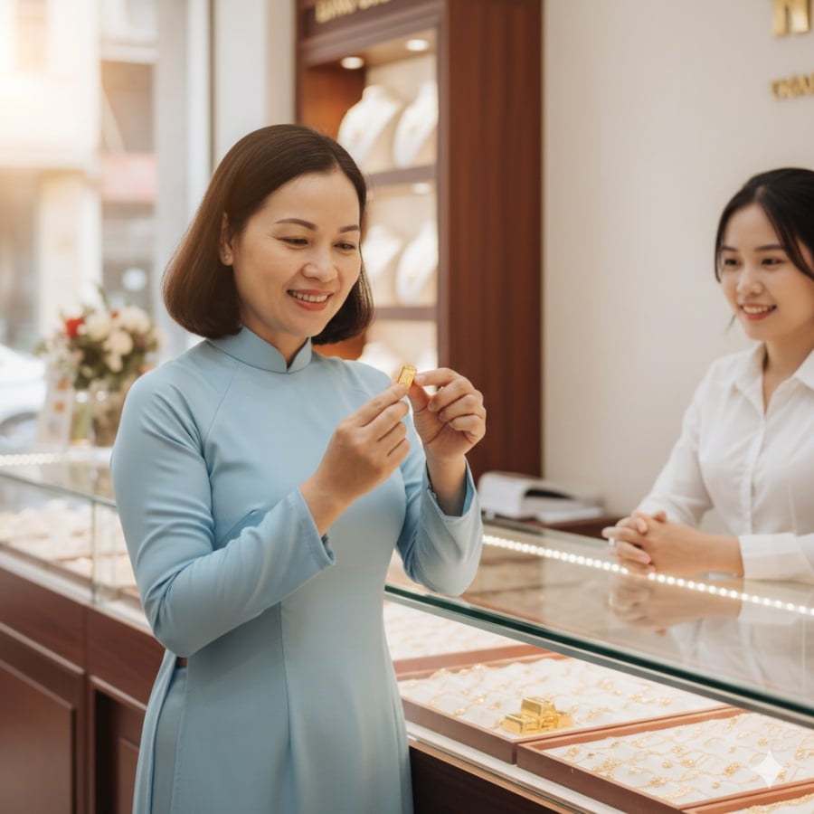 Mua vàng ngày Thần Tài bằng khoản tiền nhàn rỗi, giữ tâm thế thoải mái mới là cách cầu may thông minh.