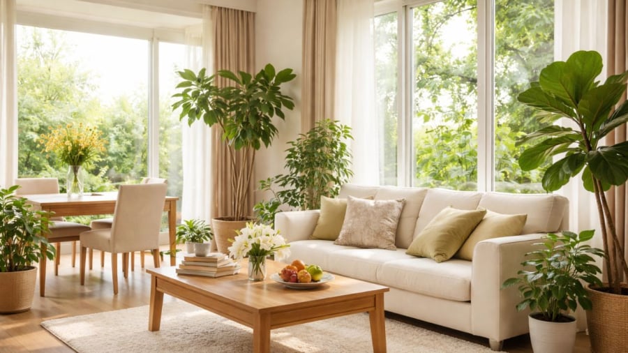 Nhà cửa sạch sẽ gọn gàng là biểu hiện tốt cho phong thuỷ gia đình