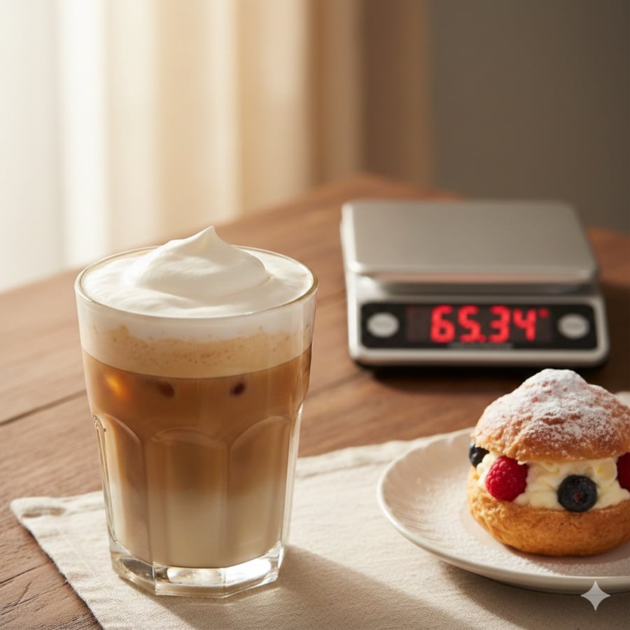 Cà phê nhiều đường, sữa đặc và kem béo có thể làm lượng calo tăng nhanh mà bạn không để ý.