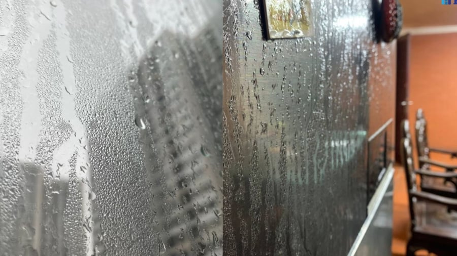 Vào những ngày nồm ẩm, bạn nên đóng kín cửa để tránh hơi ẩm từ bên ngoài vào nhà.