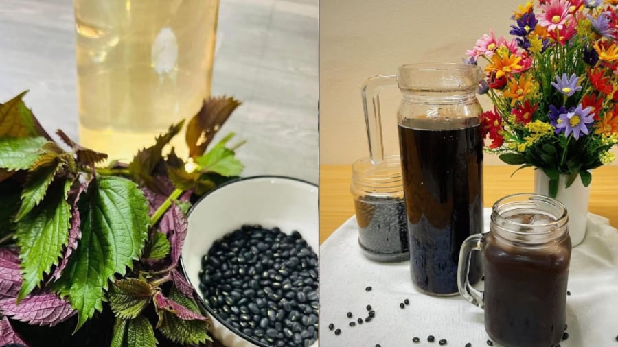 Nước tía tô đậu đen mang lại nhiều lợi ích cho sức khỏe.