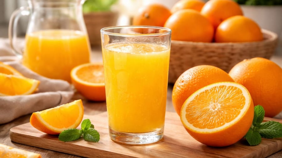Nước cam tốt nhưng không phải lúc nào uống cũng mang lại lợi ích