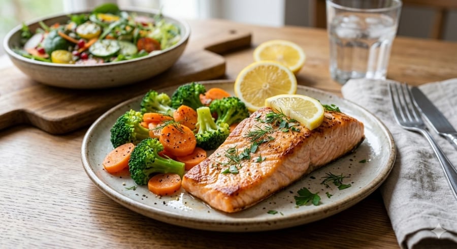 Cá giàu omega-3 giúp hỗ trợ giảm viêm, ổn định mỡ máu và hạn chế nguy cơ hình thành cục máu đông.