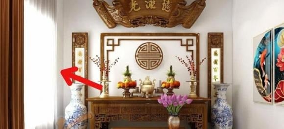 Theo quan niệm phong thủy, bàn thờ thuộc không gian tĩnh, mang tính “âm”, cần sự trang nghiêm và ánh sáng dịu nhẹ.