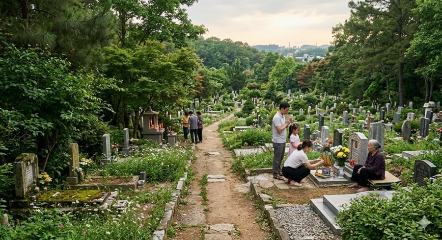 Câu chuyện về nơi an nghỉ cuối đời dần được người trung niên chủ động tính toán sớm.