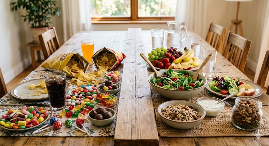 So sánh thực phẩm siêu chế biến và thực phẩm nguyên bản – lựa chọn hằng ngày có thể ảnh hưởng đến tốc độ lão hóa sinh học.