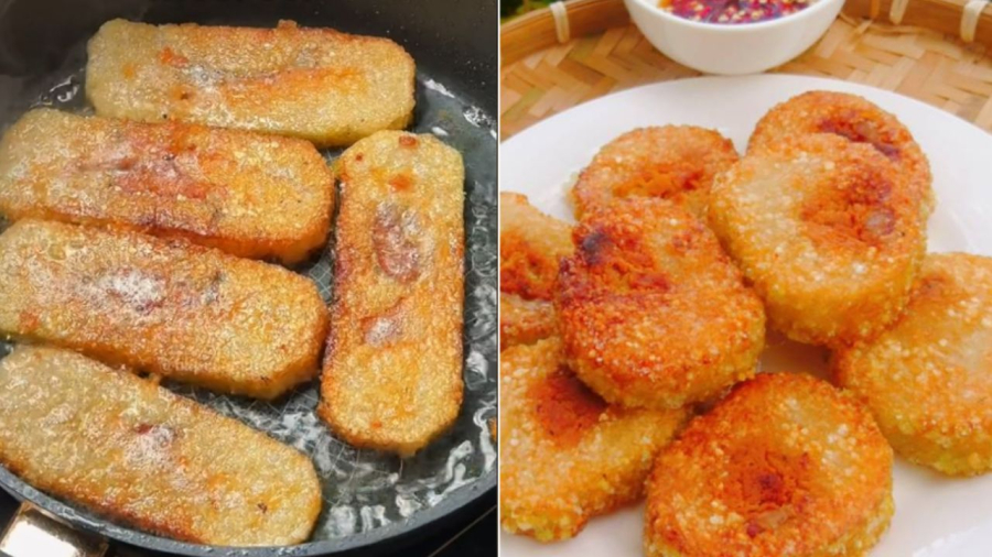 Khi rán bánh chưng, bạn không nên dùng quá nhiều dầu mỡ.