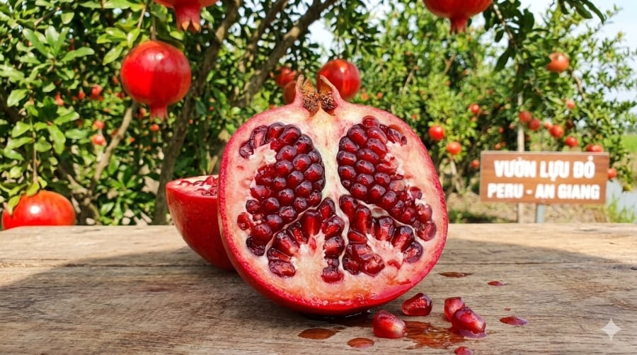 Hạt lựu đỏ Peru có màu đỏ đậm, mọng nước, vị ngọt thơm nên được nhiều người tiêu dùng ưa chuộng.