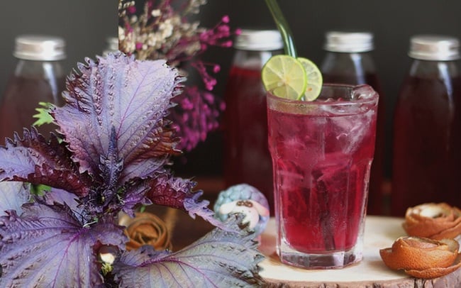 Cách nấu nước lá tía tô uống giảm cân, thải độc cơ thể