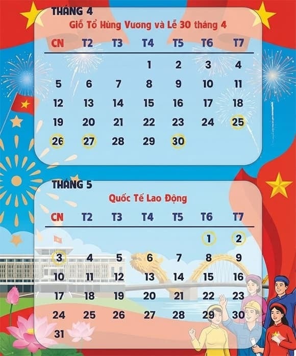 Theo đại diện Cục Việc làm, Bộ Nội vụ, không có chuyện cán bộ, công chức, lao động được nghỉ 9 ngày liên tiếp, từ ngày 25/4 đến ngày 3/5, như thông tin được lan truyền.    