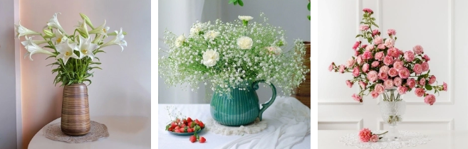 Chọn 1 bình hoa nhé!