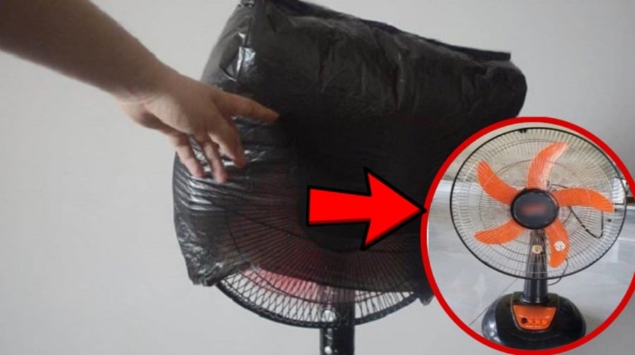 Quạt điện bám đầy bụi bẩn, không cần tháo khung làm cách này sạch bong như mới