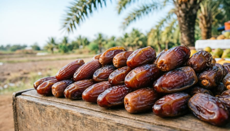 Chà là tươi được bán trên thị trường, một số loại chà là khô có giá lên tới khoảng 250.000 đồng/kg.