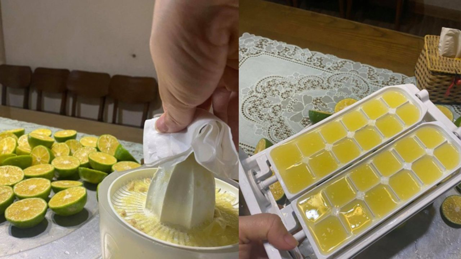 Bạn có thể cấp đông nước cốt chanh để dùng dần.