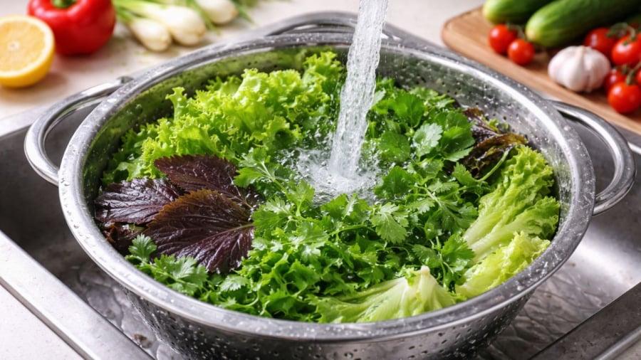 Ngâm rau nước muối không hiệu quả như nhiều người tưởng