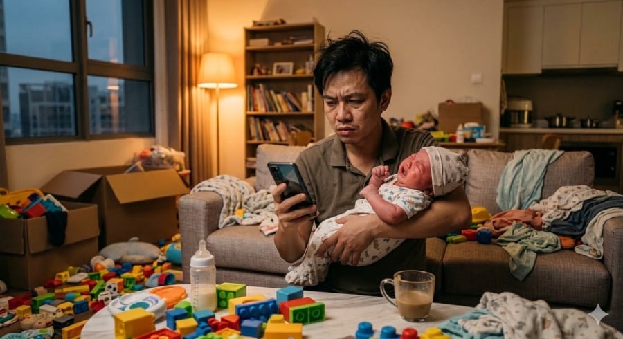 Áp lực chăm con và cân bằng cuộc sống khiến nhiều phụ huynh rơi vào tình trạng quá tải.