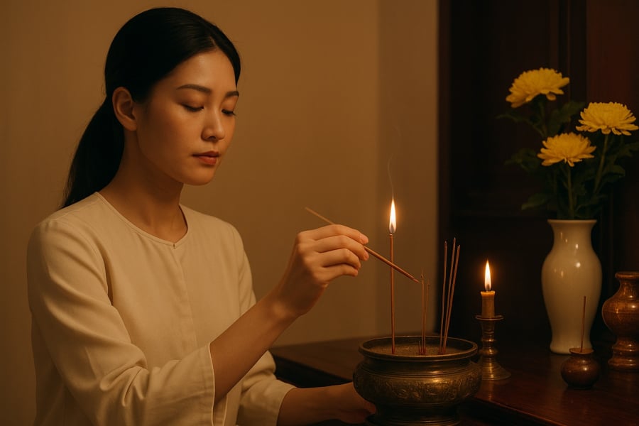Có nên thắp hương buổi tối hay không?