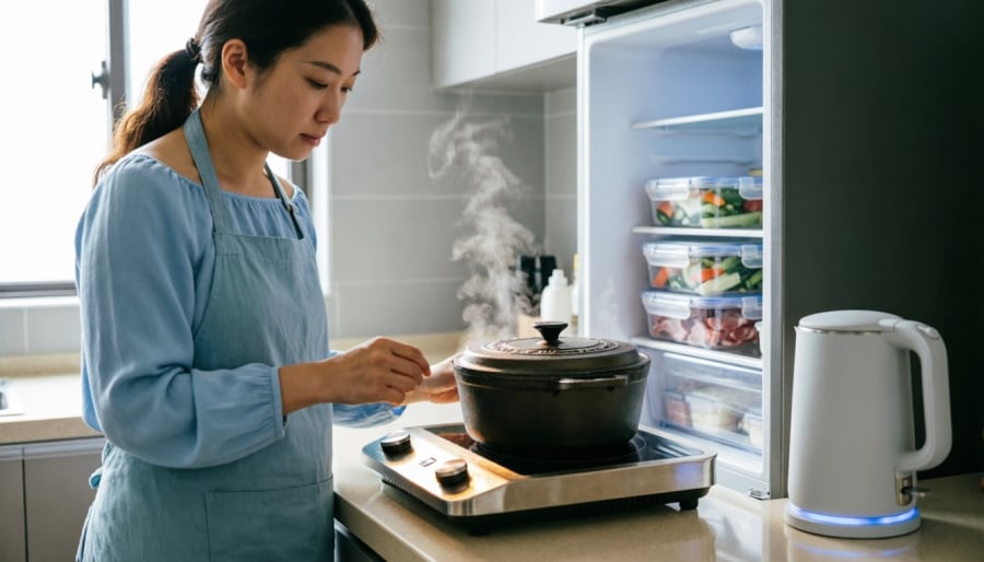 Nên hâm nóng đúng lượng cần dùng và bảo quản thực phẩm hợp lý để hạn chế rủi ro trong sinh hoạt hằng ngày.