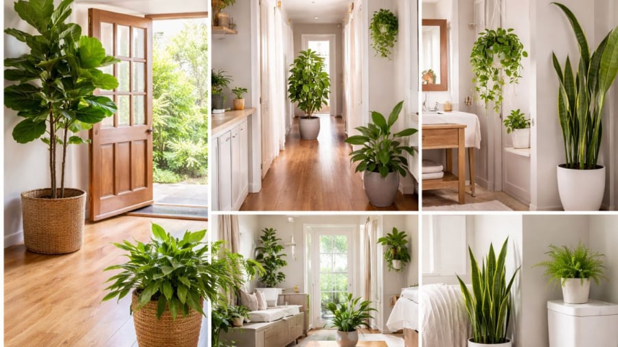 Cây đặt ở những vị trí này có thể gây tổn hại phong thuỷ