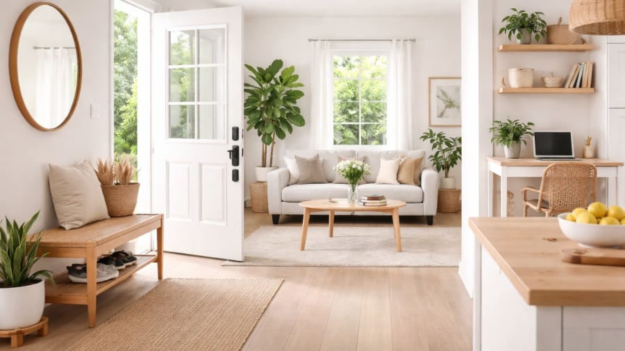 Góc nhà càng đơn giản càng hút lộc