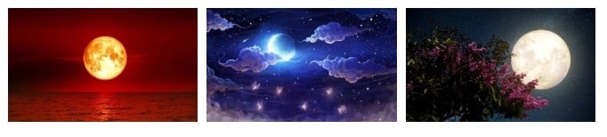 Chọn 1 hình ảnh mặt trăng nhé!