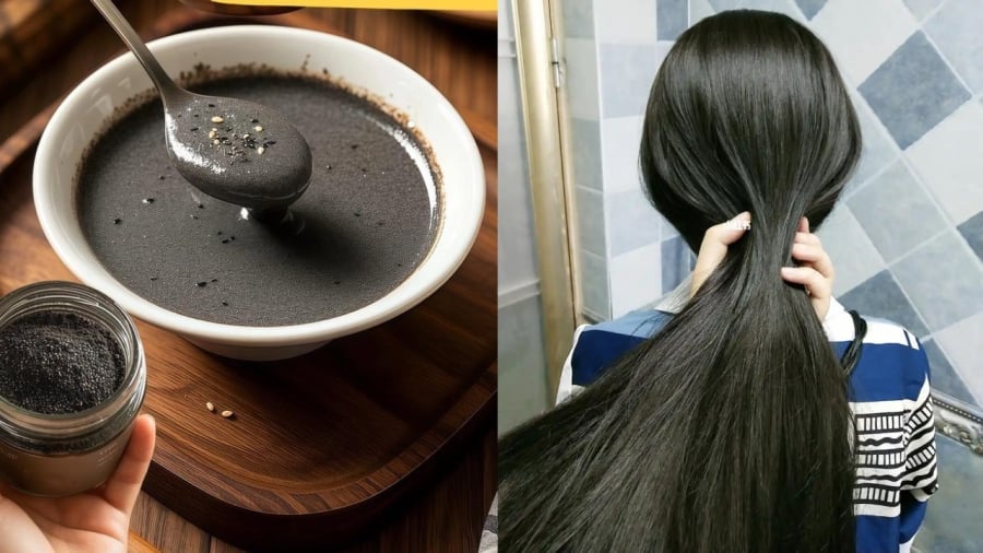Cách ăn mè đen giúp tóc đen mượt, óng ả, U50 vẫn không 1 sợi bạc