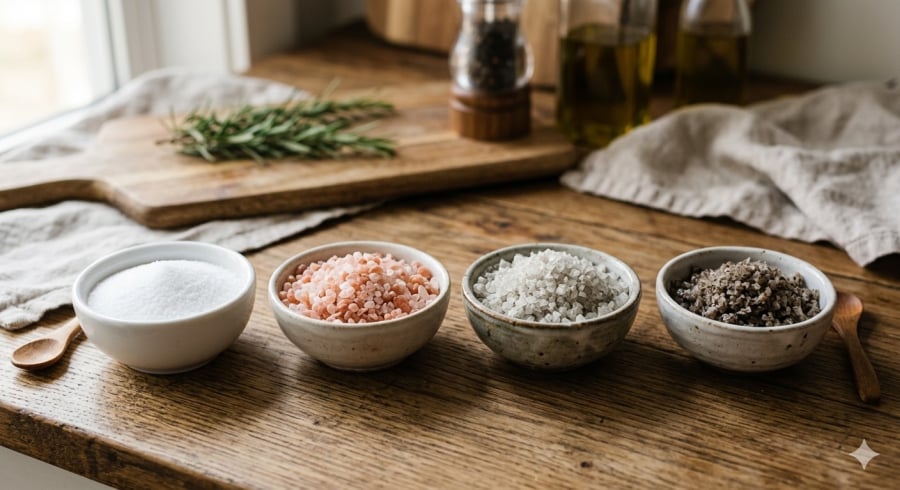 Không phải loại muối nào cũng giống nhau về thành phần và mức độ an toàn khi sử dụng hằng ngày.