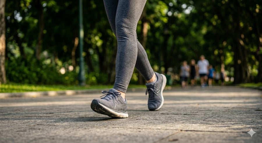 Duy trì thói quen đi bộ hỗ trợ hoạt động não bộ và làm chậm quá trình lão hóa.