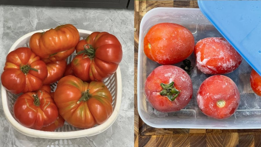 Cấp đông là cách giúp bảo quản cà chua trong thời gian dài.