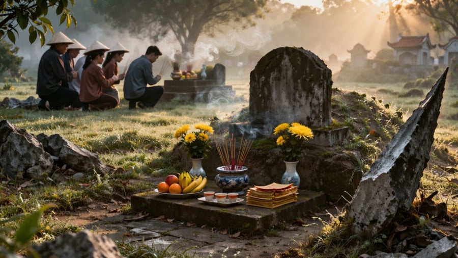 Vì sao người xưa dặn: Đầu mộ có “đao” là điềm xấu, con cháu dễ tổn hại? 19 Đầu mộ có đao sẽ mang ý nghĩa cực xấu trong phong thuỷ