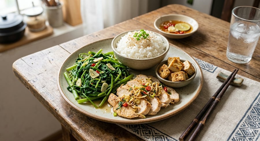 Kết hợp ăn uống hợp lý và vận động nhẹ sau bữa ăn giúp duy trì sức khỏe ổn định