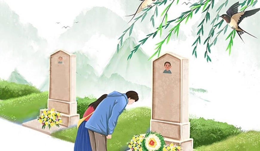 Tết Thanh Minh – dịp quan trọng để con cháu tưởng nhớ, tảo mộ tổ tiên. Ảnh minh họa