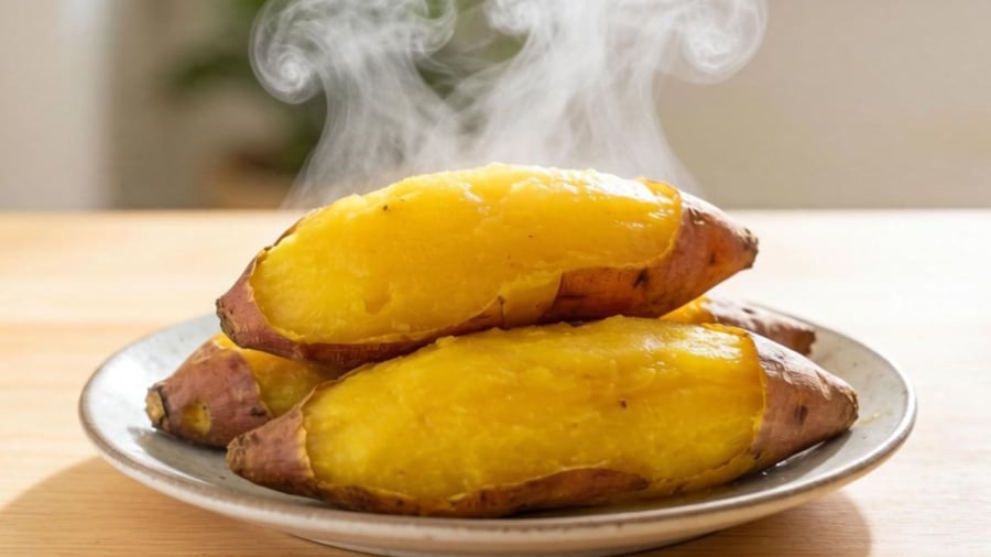 Ăn khoai lang vào buổi sáng mang lại nhiều lợi ích cho sức khỏe.