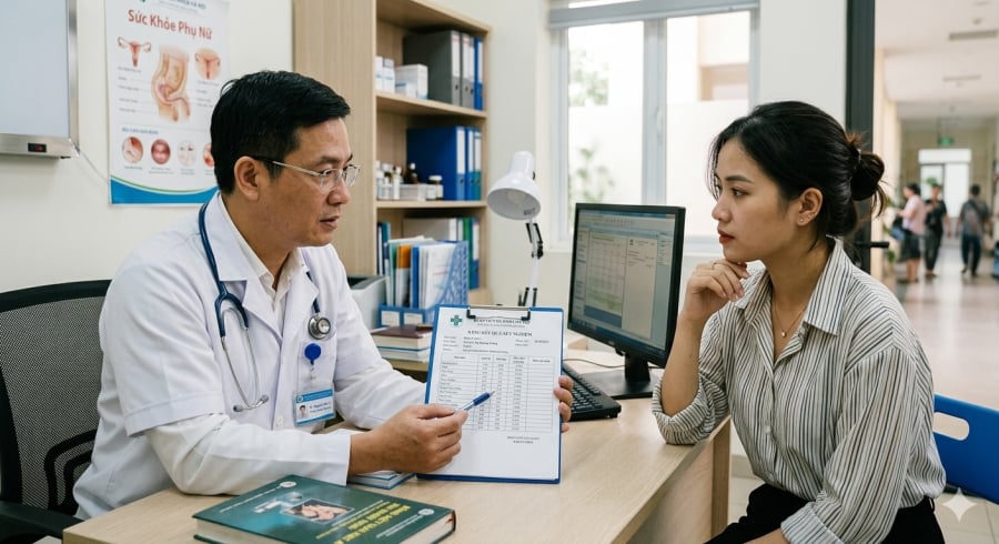 Thăm khám và xét nghiệm hormone giúp phát hiện sớm các rối loạn nội tiết.