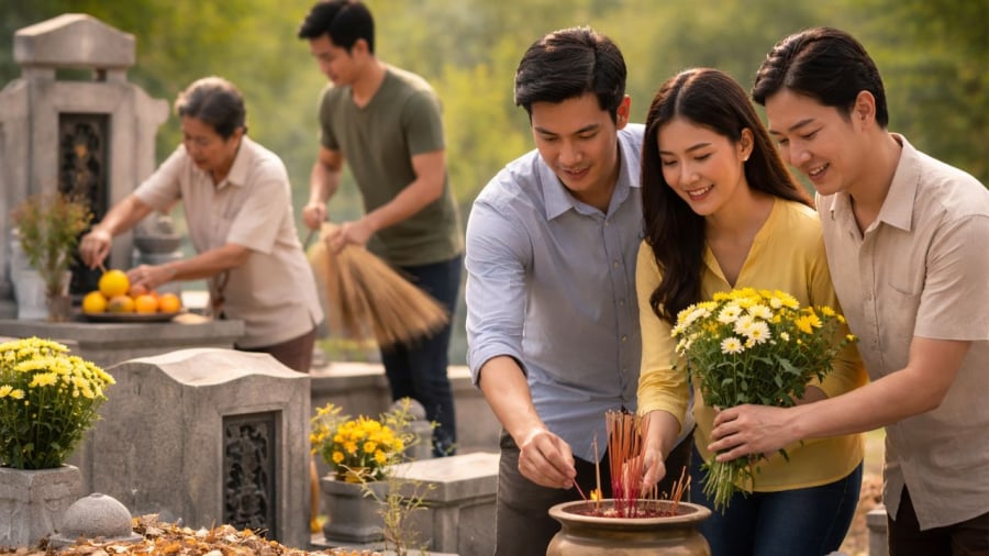 Vì sao dân gian dặn “con rể không tảo mộ nhà vợ”? Hiểu đúng để tránh hiểu sai 19 Con rể không tảo mộ nhà vợ theo quan niệm xưa