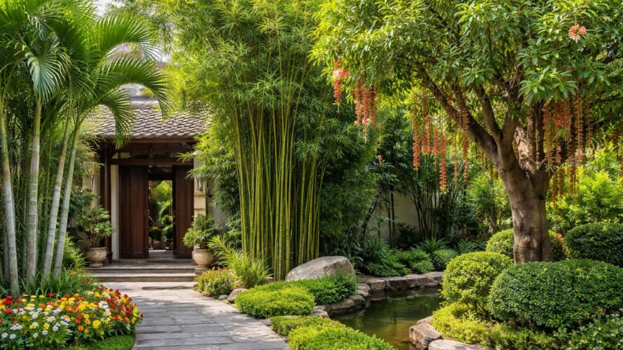 Những cây này được xem là thanh lọc không gian dẫn khí lành vào nhà