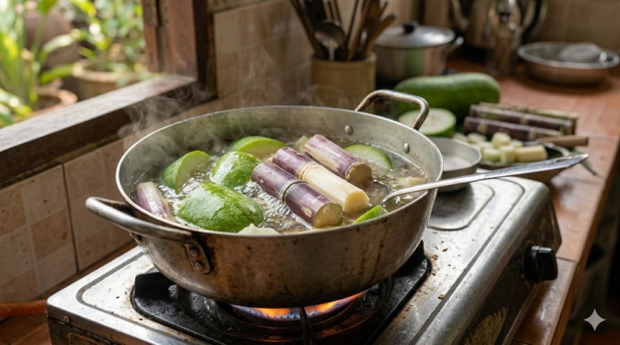 Công thức nấu nước mía bí đao đơn giản, dễ thực hiện tại nhà.