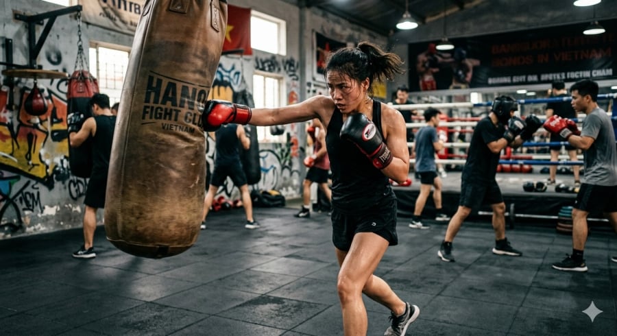 Tập boxing đều đặn giúp cải thiện thể lực và hỗ trợ ổn định huyết áp