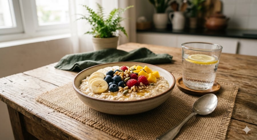 Bữa sáng ít muối, giàu chất xơ hỗ trợ kiểm soát huyết áp ổn định