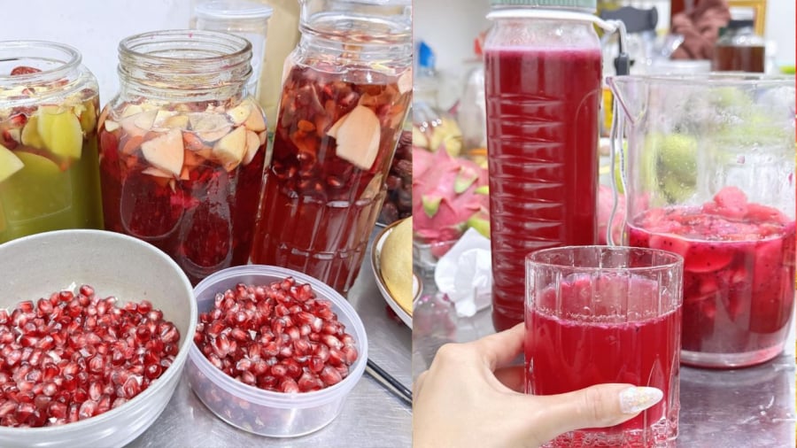 Bạn có thể sử dụng các loại trái cây tự nhiên để tạo thành loại đồ uống len men tự nhiên, có lợi cho tiêu hóa.