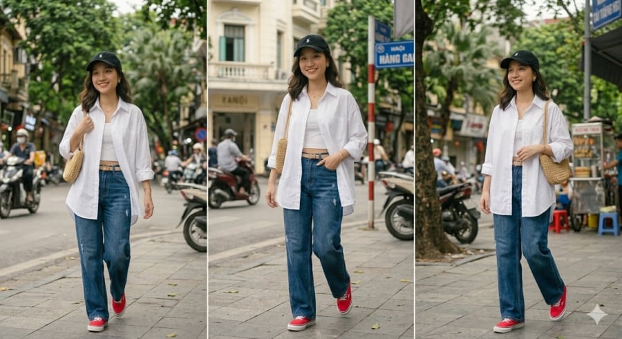 Áo sơ mi oversized dài tay là lựa chọn lý tưởng cho những ai ưu tiên sự thoải mái