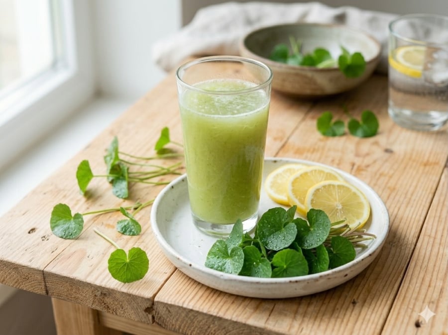 Nước rau má – thức uống giải nhiệt quen thuộc trong ngày nóng