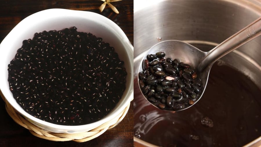 Mẹo nấu chè đậu đen nhanh mềm, hạt đậu bở bùi mà không nát 19 Trước khi nấu chè, bạn nên ngâm đậu đen trong nước cho hạt đậu nở căng.