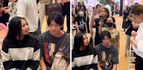 Trước hình ảnh này, Hồ Ngọc Hà tỏ ra khá thoải mái, vui vẻ trò chuyện cùng các con.