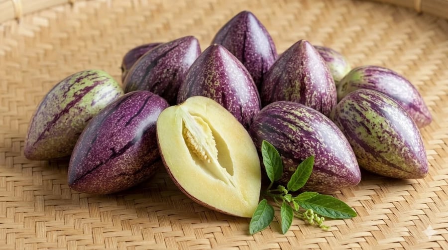 Dưa pepino tươi – loại quả giải nhiệt được nhiều người tìm mua trong mùa nóng.