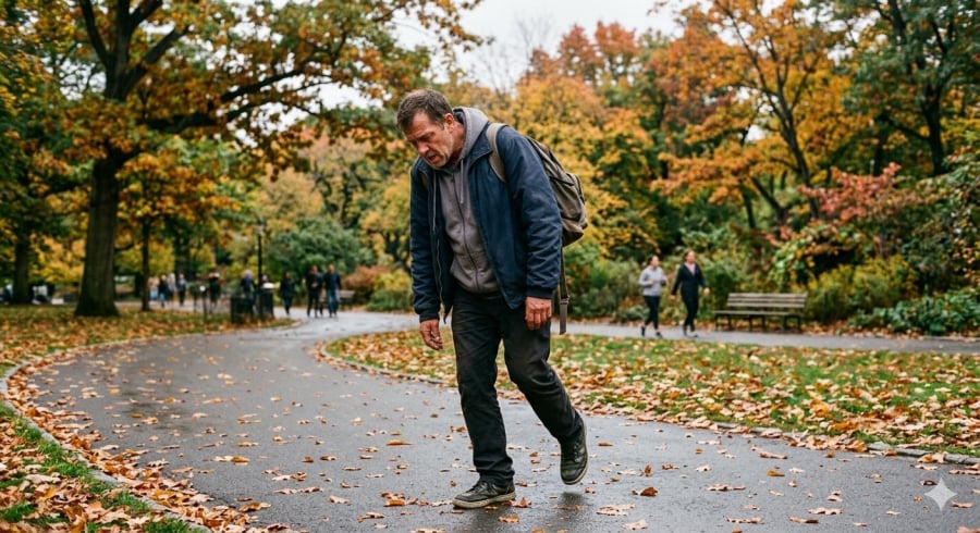 Cảm giác nặng chân khi đi bộ có thể là tín hiệu cơ thể cần được quan tâm.