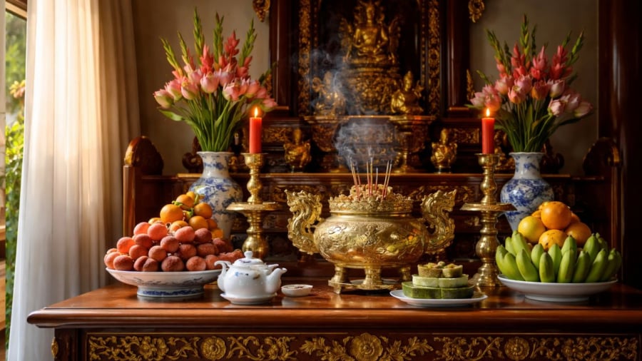 Mùa hè nắng nóng, cẩn thận những yếu tố ảnh hưởng tiêu cực tới ban thờ