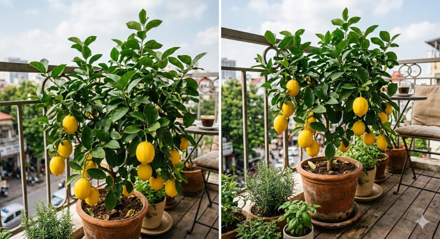 Chỉ cần đủ nắng và chăm đúng cách, cây chanh trồng trong nhà vẫn có thể sai quả quanh năm.