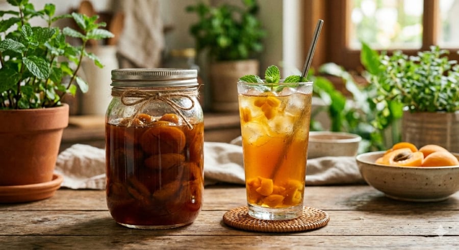 Cốt mơ ngâm đúng cách cho màu trong đẹp và hấp dẫn.  