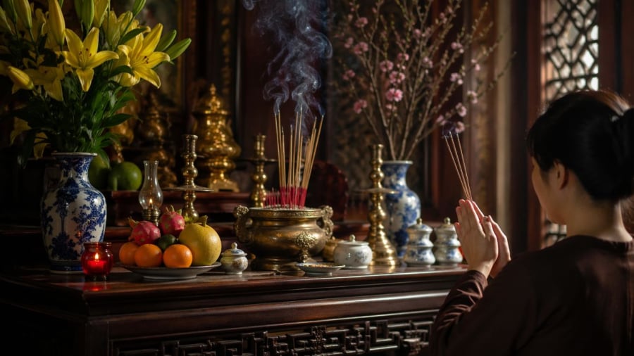 Thắp hương là lúc linh thiêng nên tránh nói những lời này